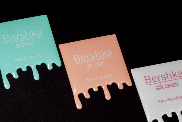 Bershka resin labels